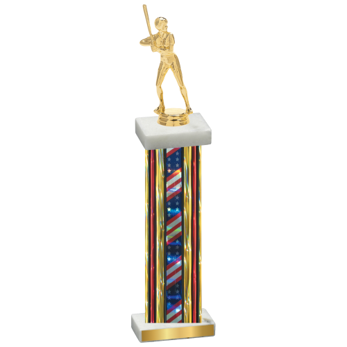 Single Flag USA Softball Trophy