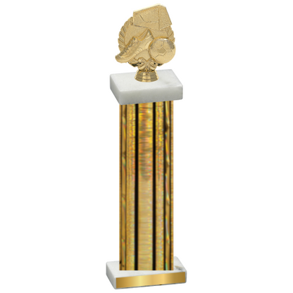 Single Gold Glacier Soccer Trophy