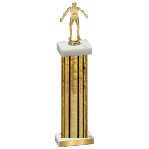 Single Gold Glacier Wrestling Trophy