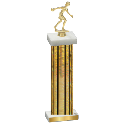 Single Gold Glacier Bowling Trophy