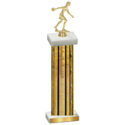 Single Gold Glacier Bowling Trophy