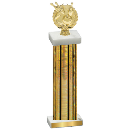 Single Gold Glacier Bowling Trophy