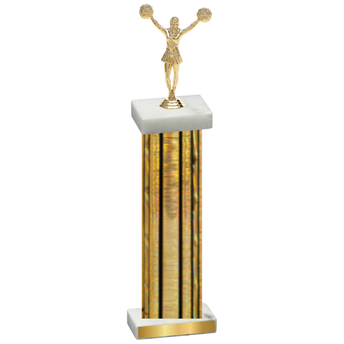 Single Gold Glacier Cheerleading Trophy