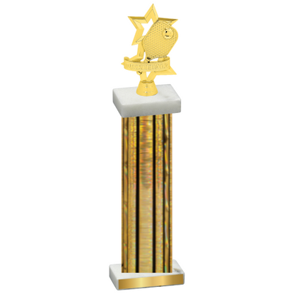 Single Gold Glacier Pickleball Trophy