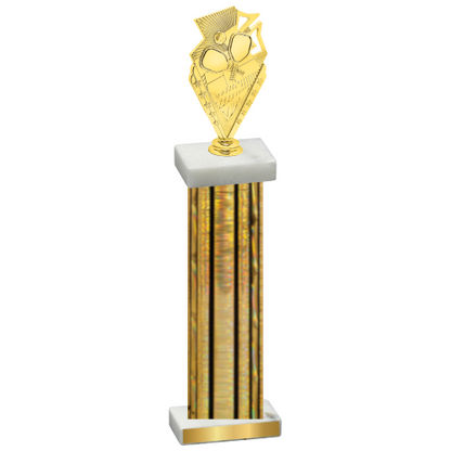 Single Gold Glacier Pickleball Trophy