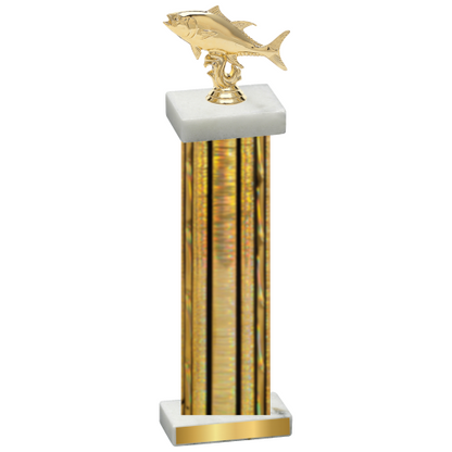 Single Gold Glacier Fishing Trophy