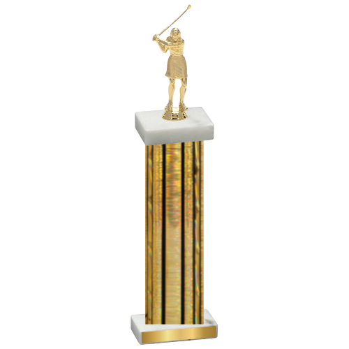 Single Gold Glacier Golf Trophy