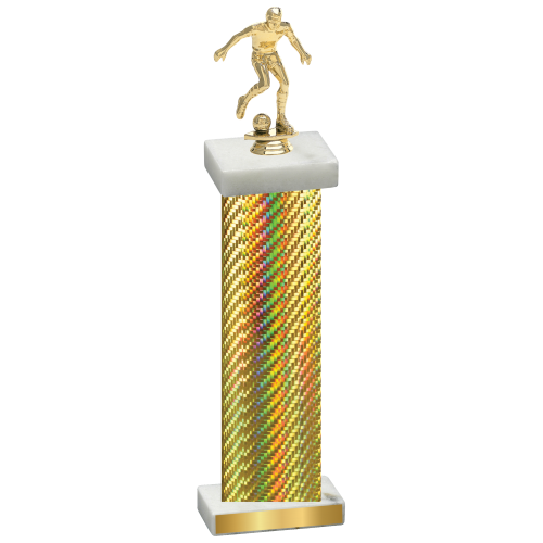 Single Gold Carbon Fiber Soccer Trophy