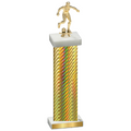 Single Gold Carbon Fiber Soccer Trophy