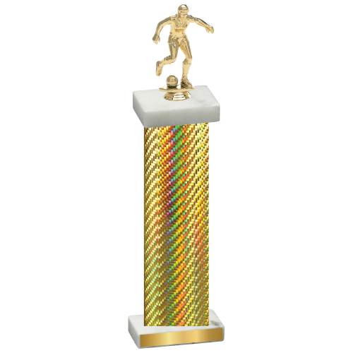 Single Gold Carbon Fiber Soccer Trophy