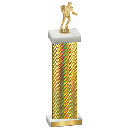 Single Gold Carbon Fiber Rugby Trophy