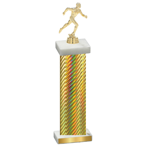 Single Gold Carbon Fiber Running Trophy