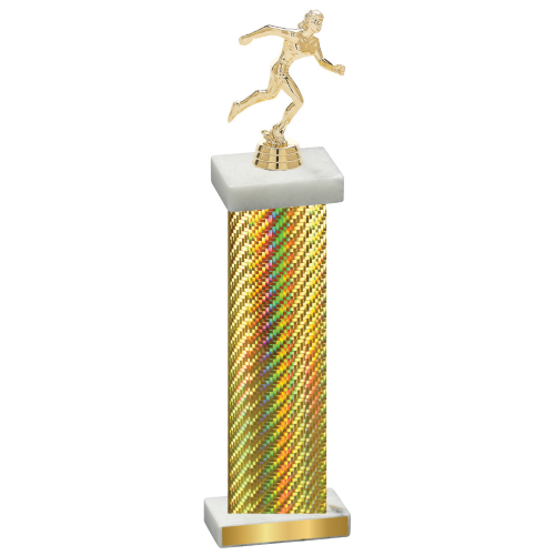 Single Gold Carbon Fiber Running Trophy