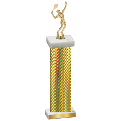 Single Gold Carbon Fiber Tennis Trophy