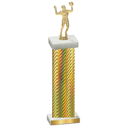 Single Gold Carbon Fiber Volleyball Trophy