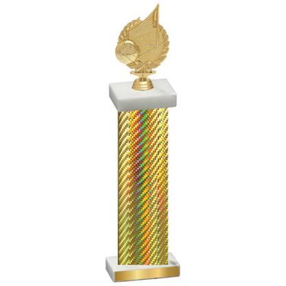 Single Gold Carbon Fiber Volleyball Trophy