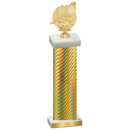 Single Gold Carbon Fiber Swimming Trophy