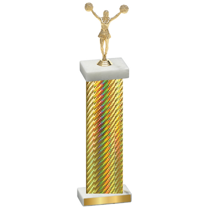 Single Gold Carbon Fiber Cheerleading Trophy