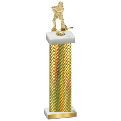 Single Gold Carbon Fiber Hockey Trophy