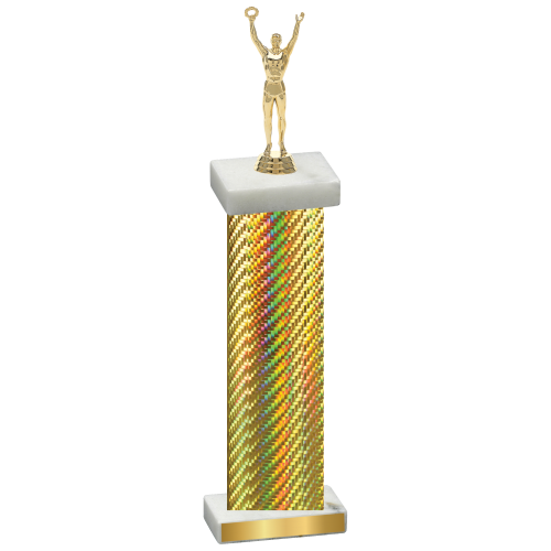 Single Gold Carbon Fiber Victory Trophy