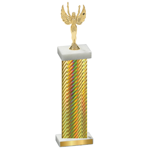 Single Gold Carbon Fiber Victory Trophy