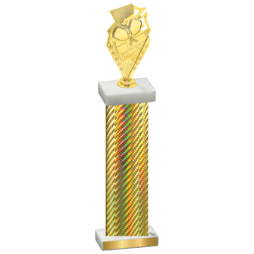 Single Gold Carbon Fiber Pickleball Trophy