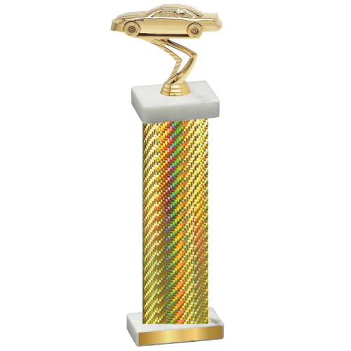 Single Gold Carbon Fiber Cars Trophy