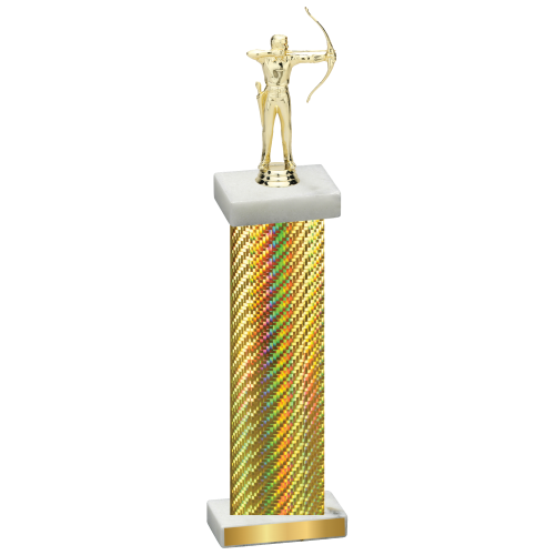 Single Gold Carbon Fiber Archery Trophy