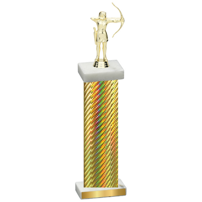 Single Gold Carbon Fiber Archery Trophy