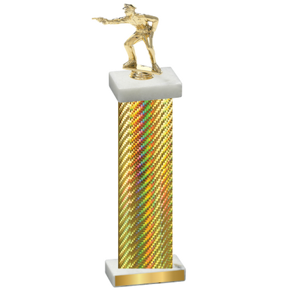 Single Gold Carbon Fiber Shooter Trophy