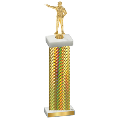 Single Gold Carbon Fiber Shooter Trophy