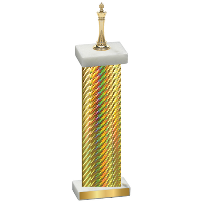 Single Gold Carbon Fiber Chess Trophy