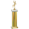 Single Gold Carbon Fiber Majorette Trophy
