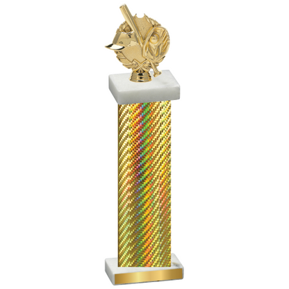 Single Gold Carbon Fiber Baseball Trophy