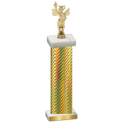 Single Gold Carbon Fiber Academics Trophy