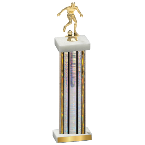 Single Silver Glacier Soccer Trophy