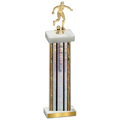 Single Silver Glacier Soccer Trophy