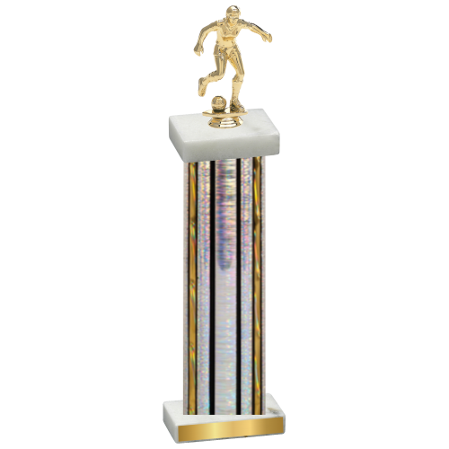 Single Silver Glacier Soccer Trophy