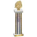Single Silver Glacier Soccer Trophy