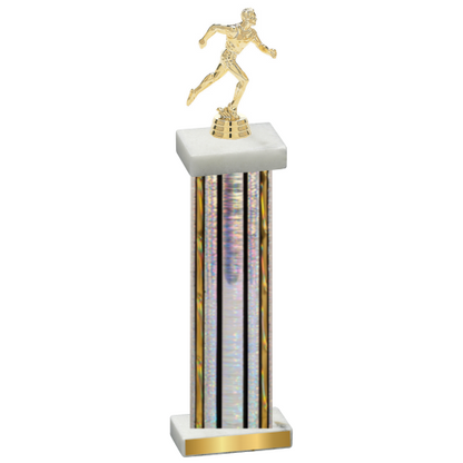 Single Silver Glacier Running Trophy