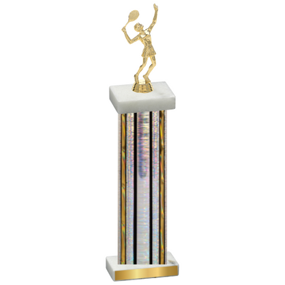 Single Silver Glacier Tennis Trophy