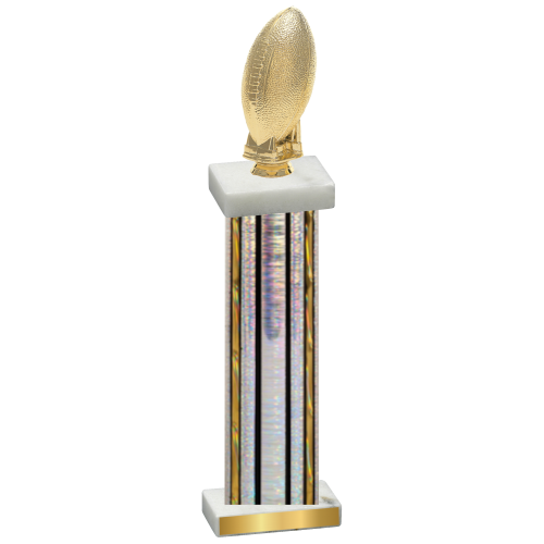 Single Silver Glacier Football Trophy