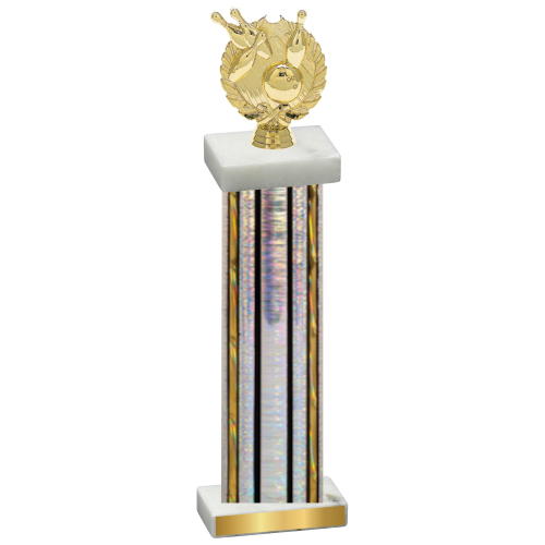 Single Silver Glacier Bowling Trophy