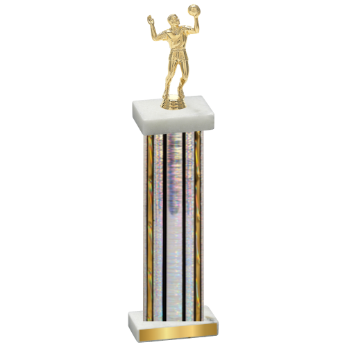 Single Silver Glacier Volleyball Trophy