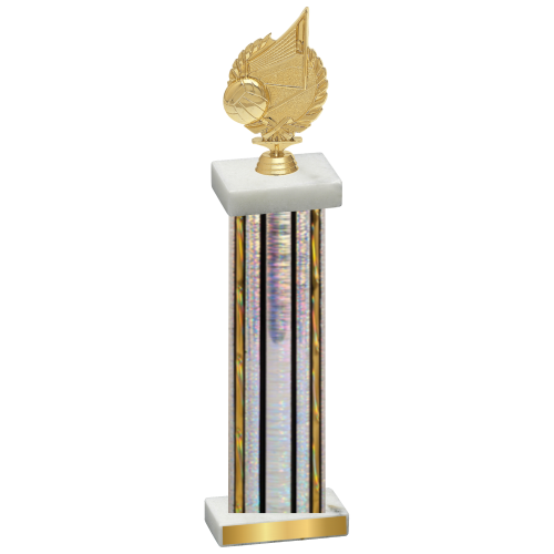 Single Silver Glacier Volleyball Trophy