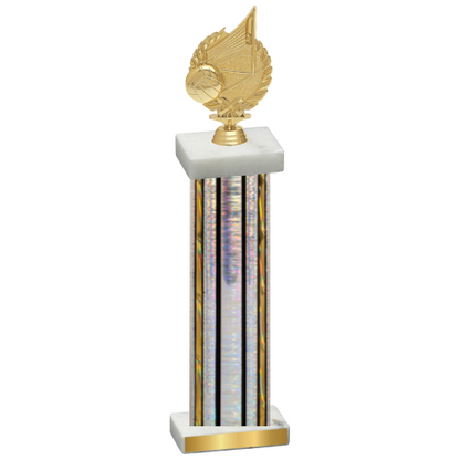 Single Silver Glacier Volleyball Trophy