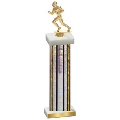 Single Silver Glacier Football Trophy