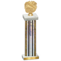 Single Silver Glacier Cheerleading Trophy