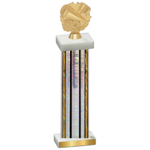 Single Silver Glacier Cheerleading Trophy