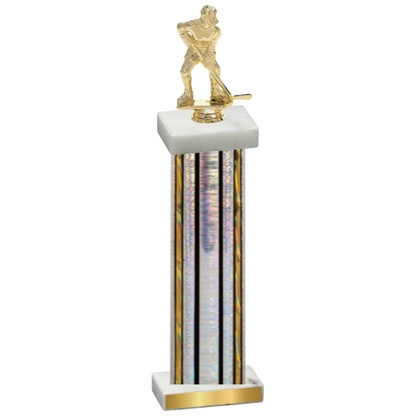 Single Silver Glacier Hockey Trophy